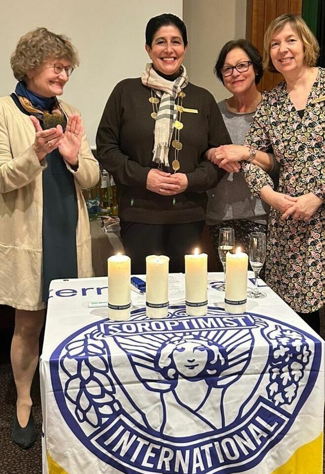 Soroptimist International Club Würzburg, Neuaufnahme, Claudia Kneifel, Rebstock Würzburg, Präsidentin Afssane Ghassemi
